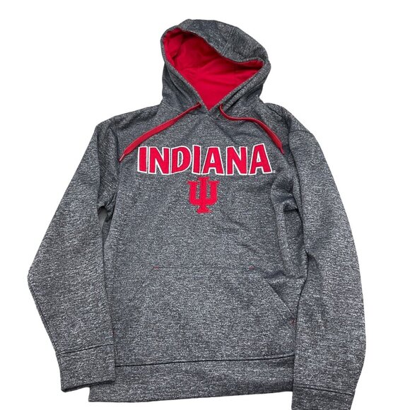 Top‎ Of The World Hoodie Adult Small Gray Red INDIANA Hoosiers Sport College - Picture 1 of 10